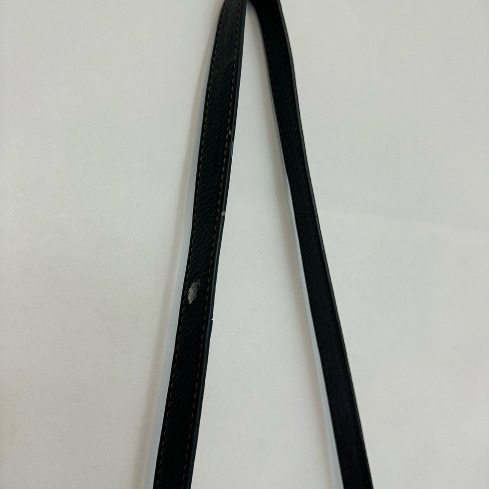 Fossil Black Leather Crossbody Bag purse - Picture 4 of 6